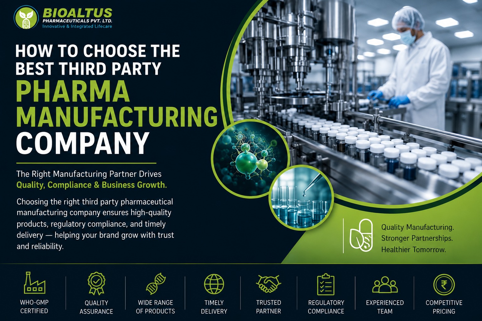 How to Choose the Best Third Party Pharma Manufacturing Company in India